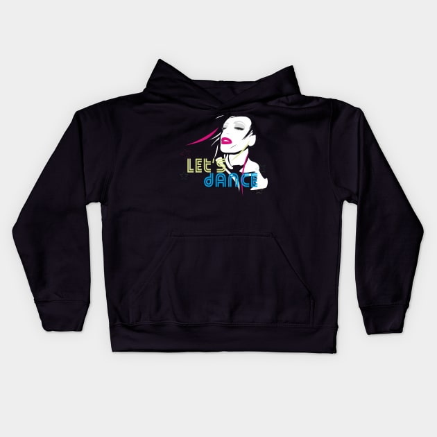 Dancing Girl Kids Hoodie by ilhnklv